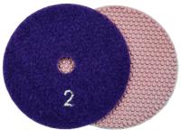 Алмазные гибкие шлифовальные круги ТОЧКИ Pads 5-STEP №2 D100